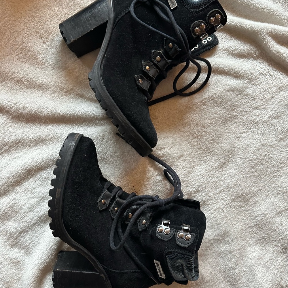 Harley-Davidson Black Lace-Up Women's Boots
